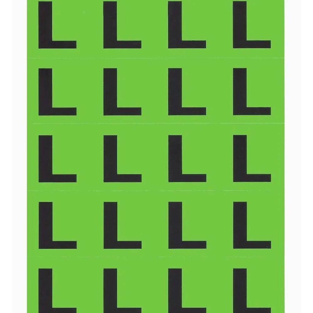 240 Color Coded Clothing Label Stickers 1